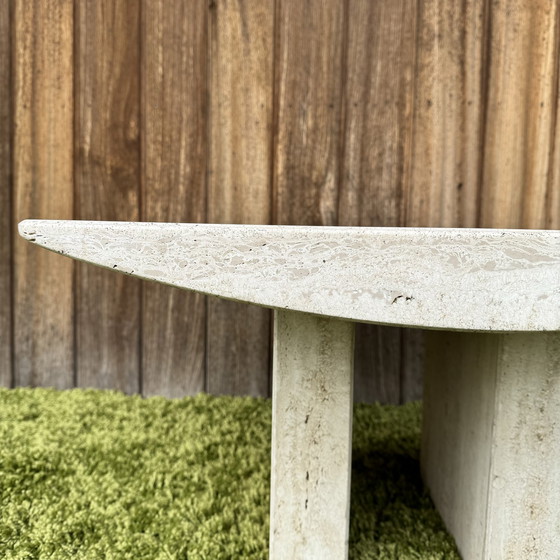 Image 1 of Travertine coffee table