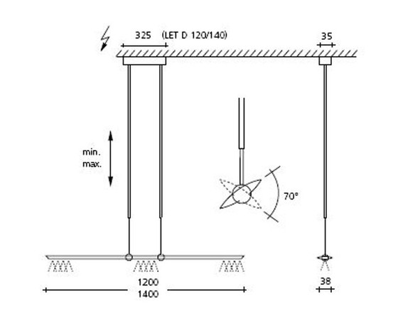 Image 1 of Pendant light LET D140 Design Baltensweiler