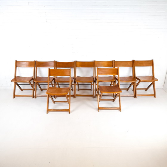Image 1 of 9X Vintage Folding Chairs
