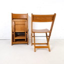 9 sedie pieghevoli vintage