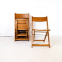 9 sedie pieghevoli vintage