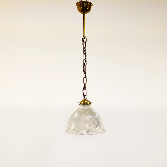 Image 1 of Art Deco Holophane Pendant Lamp