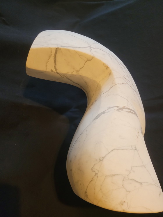 Image 1 of Marion de Goey Marble Sculpture 'Pose For Picture'.