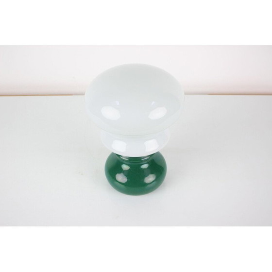 Image 1 of Vintage glass and ceramic table lamp by Ivan Jakeš for Osvetlovaci Sklo, Czechoslovakia 1960