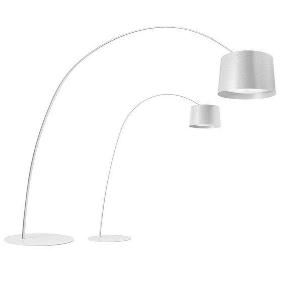 Image 1 of Vintage Arc Twice floor lamp in metal and polypropylene by Twiggy and Marc Sadler for Foscarini, 2022