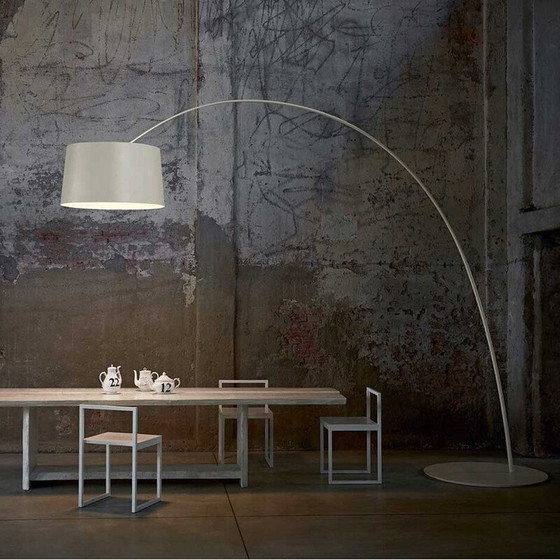 Image 1 of Vintage Arc Twice floor lamp in metal and polypropylene by Twiggy and Marc Sadler for Foscarini, 2022