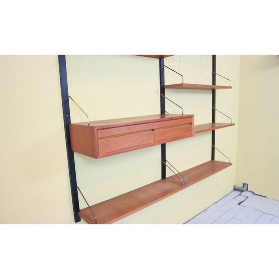 Image 1 of Vintage teak wall unit by Poul Cadovius, Denmark 1960