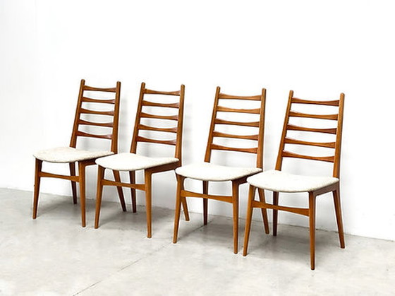 Image 1 of set of four Danish dining chairs