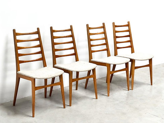 Image 1 of set of four Danish dining chairs