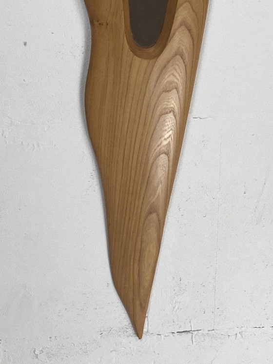 Image 1 of Irish Freeform Elm Mirror By Sheamus Malone, 2001