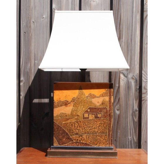 Image 1 of Vintage resin lamp by Jean Claude Mahey