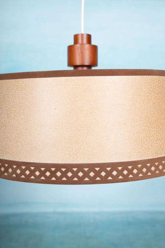 Image 1 of Japandi pendant lamp 70s vintage minimalist boho pendant