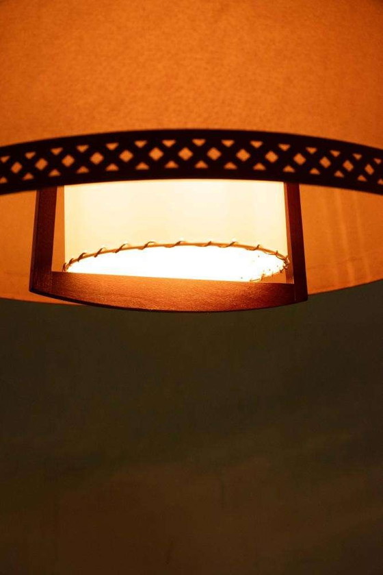 Image 1 of Japandi pendant lamp 70s vintage minimalist boho pendant