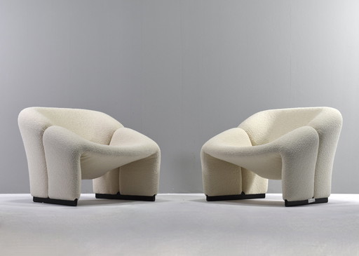 Pair of 1st Edition Pierre Paulin F580 Groovy Chairs for ARTIFORT *New Upholstery* – Netherlands, 1966