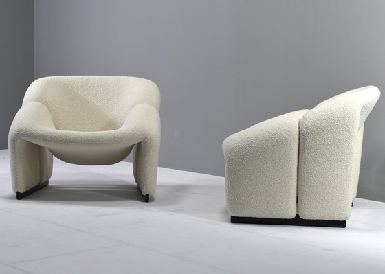 Image 1 of Pair of 1st Edition Pierre Paulin F580 Groovy Chairs for ARTIFORT *New Upholstery* – Netherlands, 1966