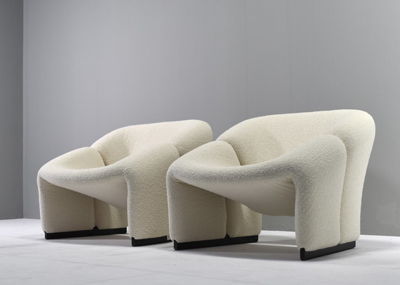 Image 1 of Pair of 1st Edition Pierre Paulin F580 Groovy Chairs for ARTIFORT *New Upholstery* – Netherlands, 1966