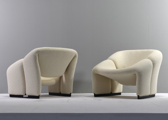 Image 1 of Pair of 1st Edition Pierre Paulin F580 Groovy Chairs for ARTIFORT *New Upholstery* – Netherlands, 1966