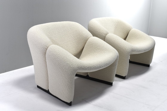 Image 1 of Pair of 1st Edition Pierre Paulin F580 Groovy Chairs for ARTIFORT *New Upholstery* – Netherlands, 1966