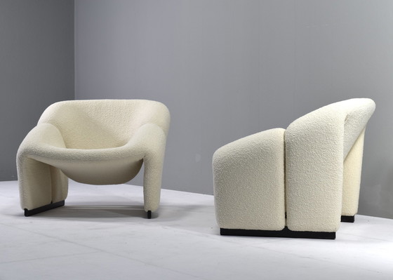 Image 1 of Pair of 1st Edition Pierre Paulin F580 Groovy Chairs for ARTIFORT *New Upholstery* – Netherlands, 1966