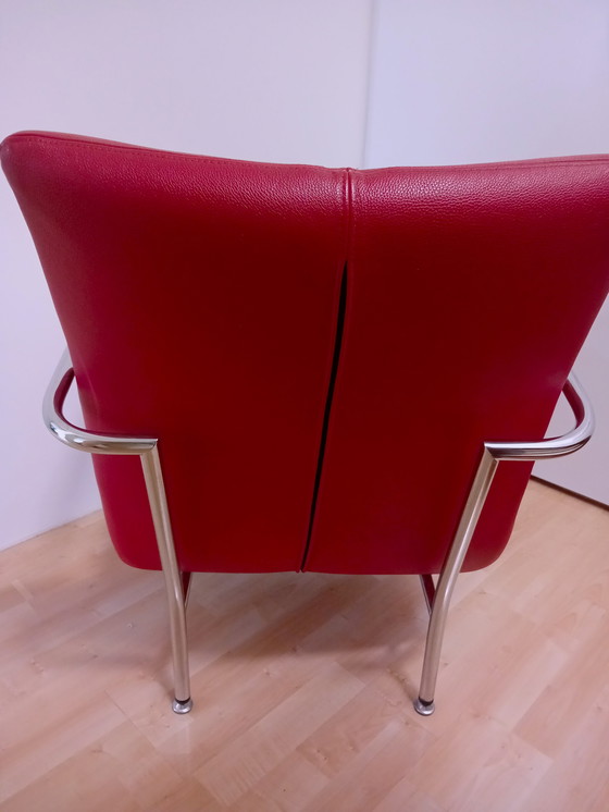 Image 1 of 2x Modern tube frame armchairs