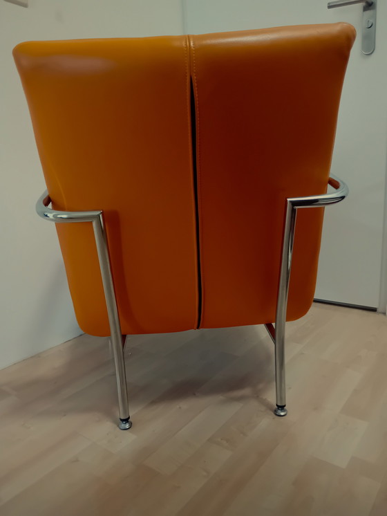 Image 1 of 2x Modern tube frame armchairs