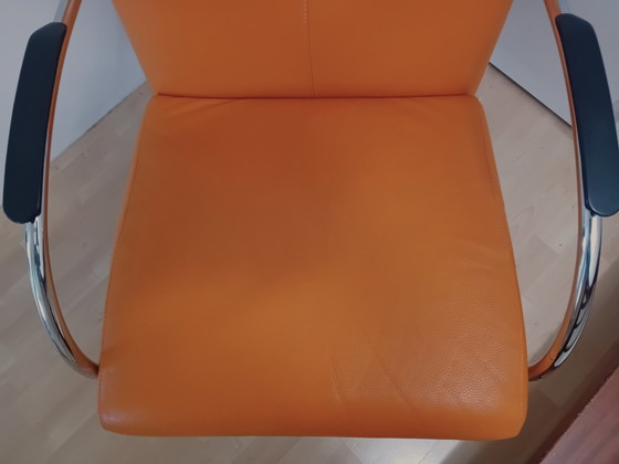 Image 1 of 2x Modern tube frame armchairs