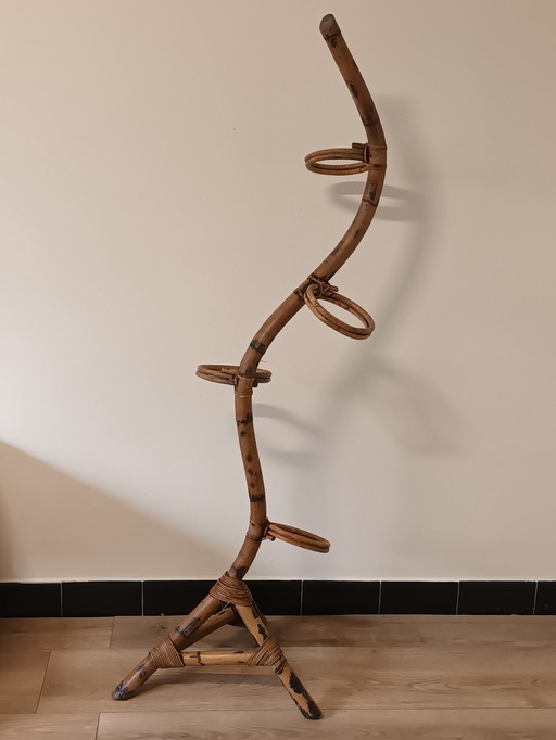 Rattan Plant Stand Snake