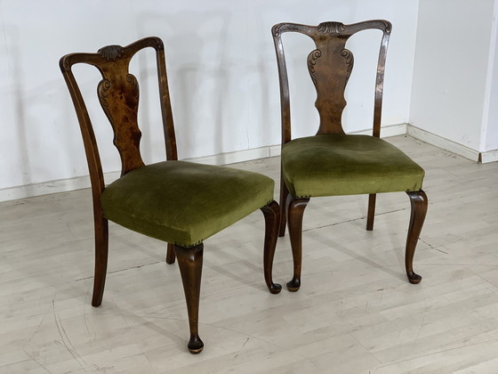 Image 1 of 2x chippendale chairs dining room chairs kitchen chairs