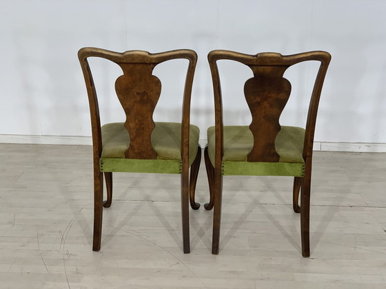 Image 1 of 2x chippendale chairs dining room chairs kitchen chairs