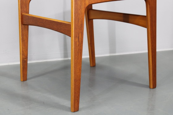 Image 1 of 1960S Set Of 6 Teak Dining Chairs In Leatherette , Denmark