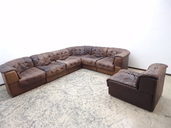 Image 1 of De Sede ds 11 modular sofa designer sofa leather sofa Desede patchwork