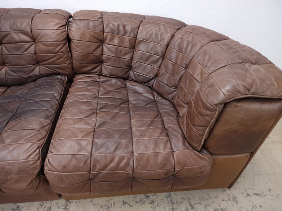 Image 1 of De Sede ds 11 modular sofa designer sofa leather sofa Desede patchwork