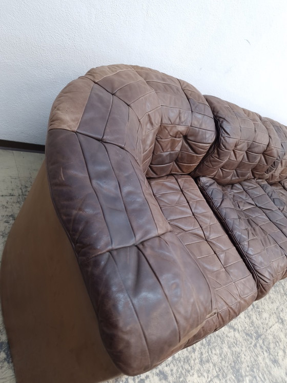 Image 1 of De Sede ds 11 modular sofa designer sofa leather sofa Desede patchwork