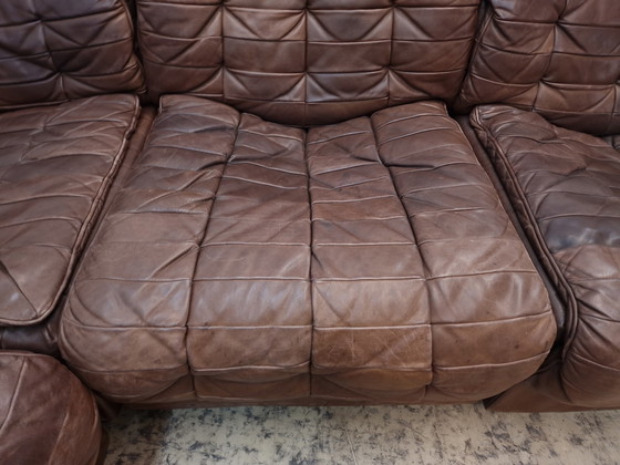 Image 1 of De Sede ds 11 modular sofa designer sofa leather sofa Desede patchwork