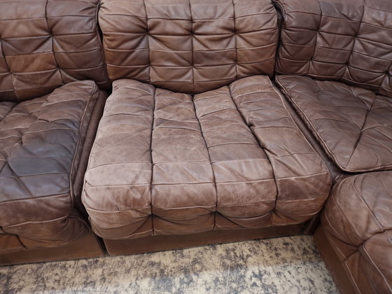 Image 1 of De Sede ds 11 modular sofa designer sofa leather sofa Desede patchwork