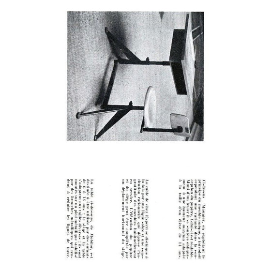 Image 1 of Vintage school table by Jean Prouvé