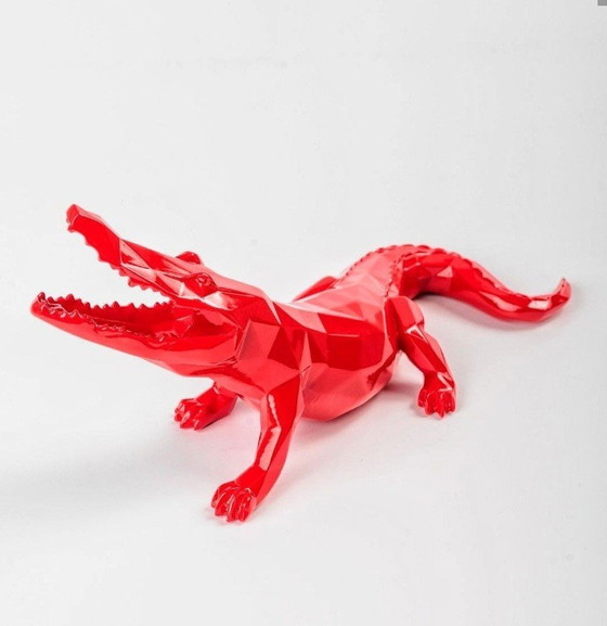 Image 1 of Richard Orlinski Croco Spirit Red