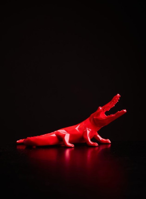 Image 1 of Richard Orlinski Croco Spirit Red