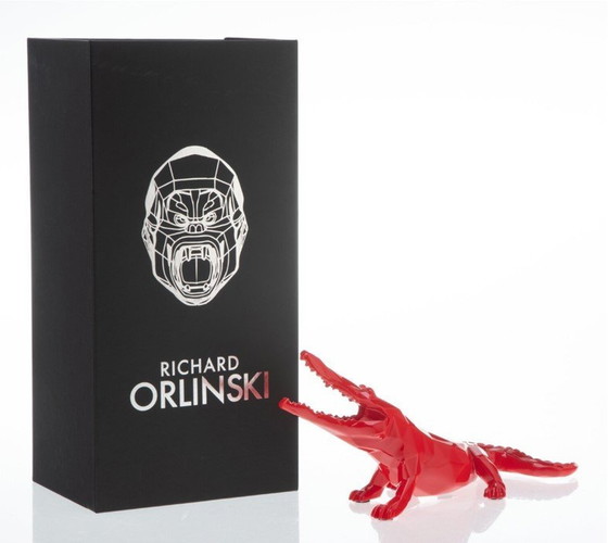 Image 1 of Richard Orlinski Croco Spirit Red