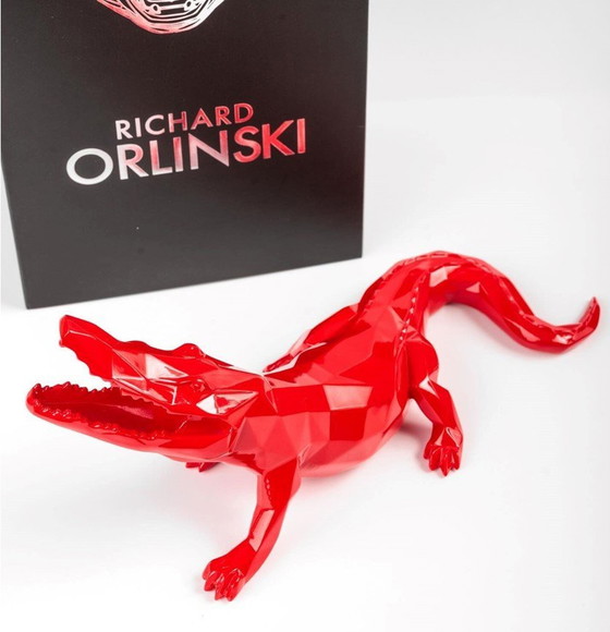 Image 1 of Richard Orlinski Croco Spirit Red