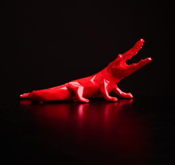 Image 1 of Richard Orlinski Croco Spirit Red