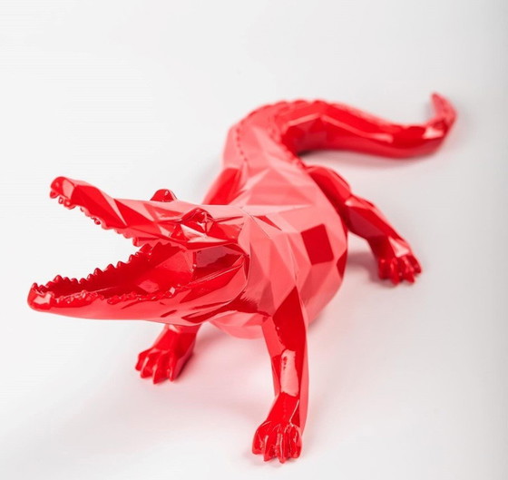 Image 1 of Richard Orlinski Croco Spirit Red