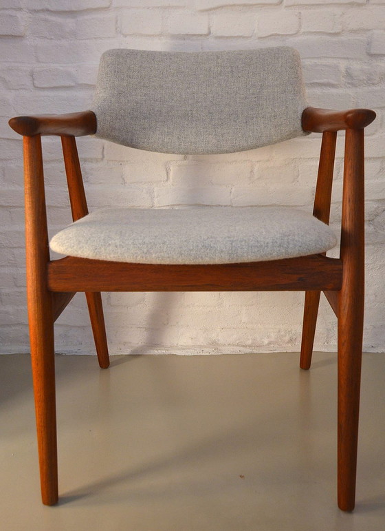 Image 1 of Sedia Erik Kirkegaard, vintage anni '60, per Glostrup, modello GM11, danese, teak