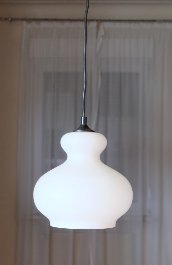 Image 1 of Ceiling lamp Pendant light Cased glass white