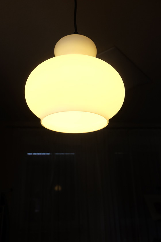 Image 1 of Ceiling lamp Pendant light Cased glass white