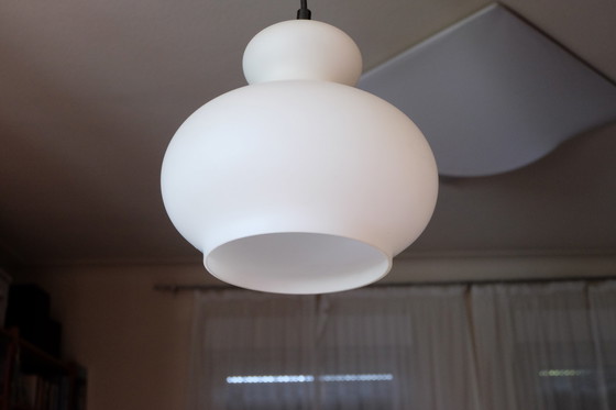 Image 1 of Ceiling lamp Pendant light Cased glass white