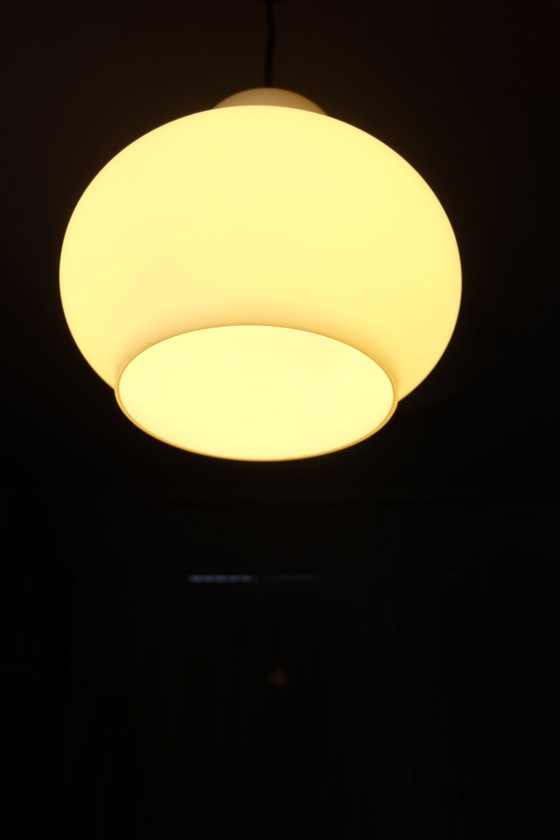 Image 1 of Ceiling lamp Pendant light Cased glass white