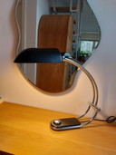 Vintage Hillebrand Table Lamp Table Lamp Chrome Black 70s Space Age