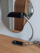Vintage Hillebrand Table Lamp Table Lamp Chrome Black 70s Space Age