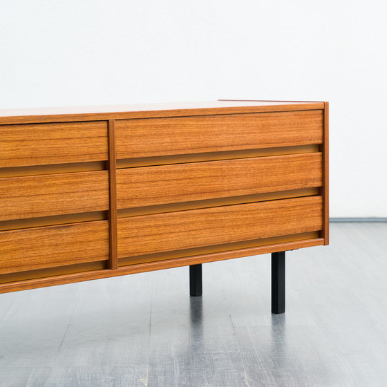 Image 1 of 1960s chest of drawers, walnut, restored